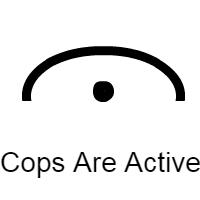 crescent, half circle, dot, eye